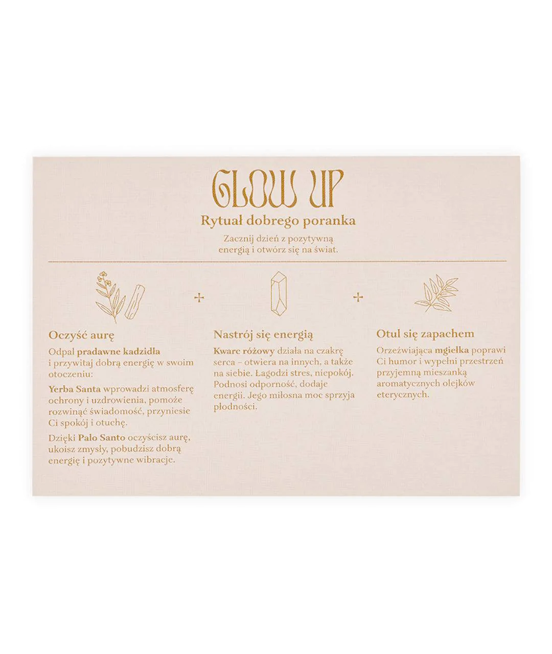 GLOW UP ritual kit properties