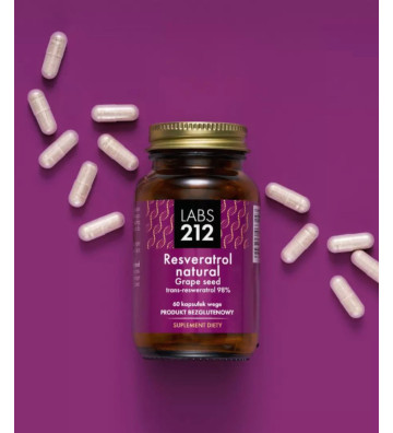 Suplement diety Resveratrol natural Grape seed (Resweratrol naturalny) - LABS212 2
