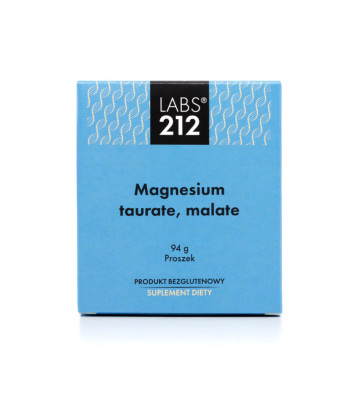 Magnesium taurate, malate (Taurynian, jabłczan magnezu) Suplement diety 94g  opakowanie