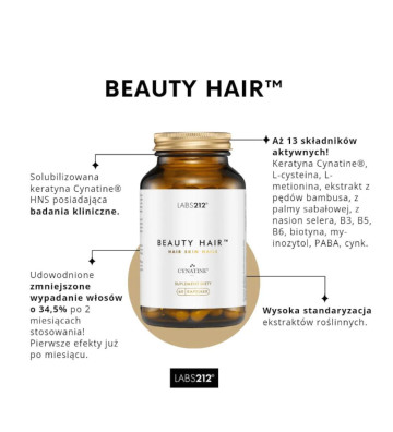 Suplement diety Beauty Hair 60 szt. - LABS212 2
