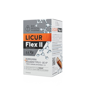 Licur Flex II 30 capsules package