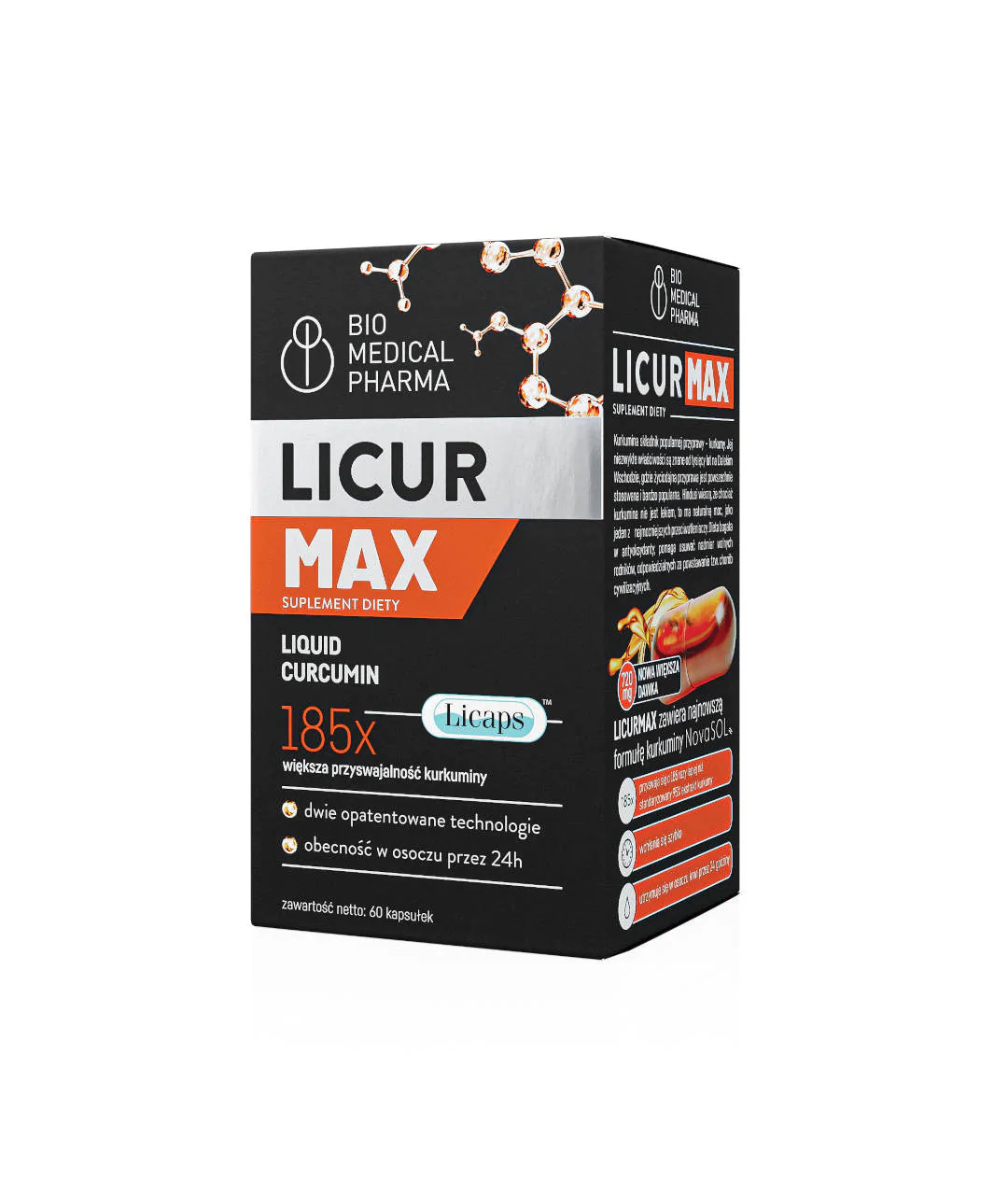 Licur Max 60 capsules package