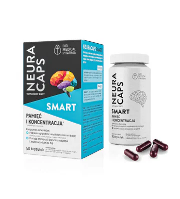 Neuracaps Smart 50 kapsułek opakowanie - wizualizacja