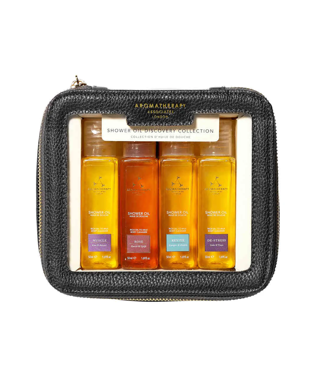 SHOWER OIL DISCOVERY COLLECTION - Zestaw 4 olejków pod prysznic 4x50ml z zamkniętym opakowaniem