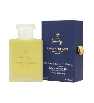 SUPPORT EQUILIBRIUM BATH & SHOWER OIL - Bringing calm to the bath 55ml. - Aromatherapy Associates 2