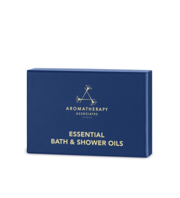 ESSENTIALS BATH & SHOWER OIL RELAX, DE-STRESS, REVIVE - Set of 3 bath oils Relax, De-Stress, Revive 3x9ml - Aromatherapy Associates 2