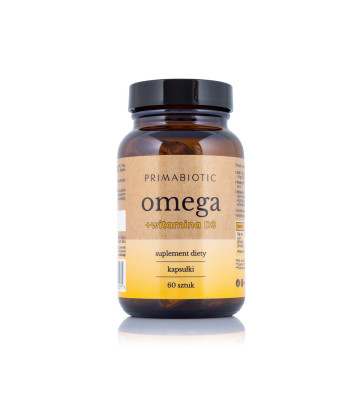 Omega + Witamina D3 60 szt. - Primabiotic 1