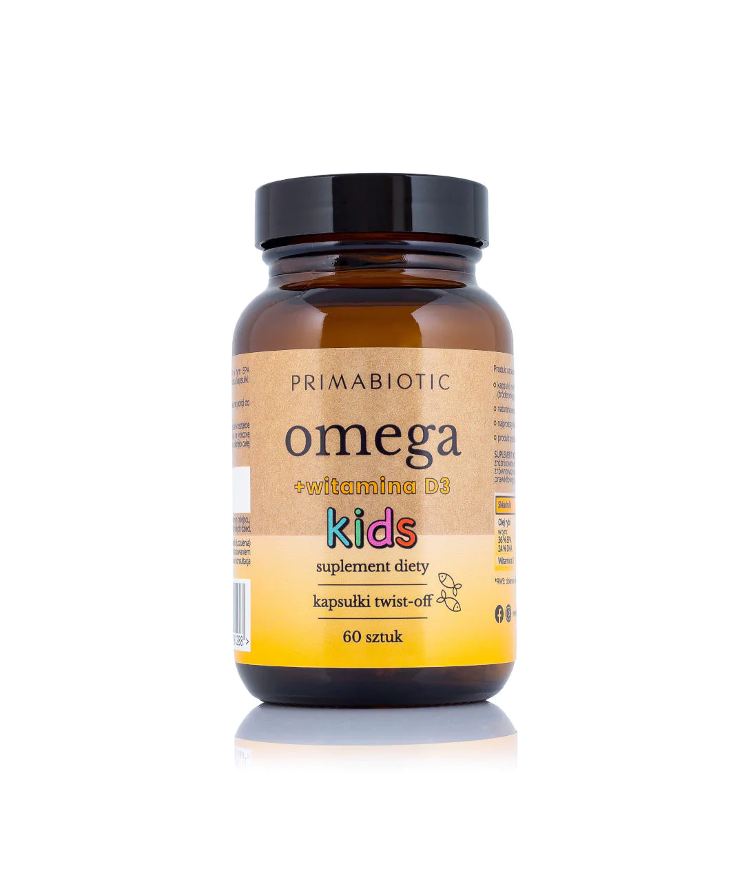 Omega+ Vitamin D3 Kids - twist-off capsules 60 capsules Omega+ Vitamin D3 Kids - twist-off capsules 60 capsules