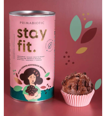 Stay Fit smak czekoladowego brownie 500 g opakowanie - wizualizacja
