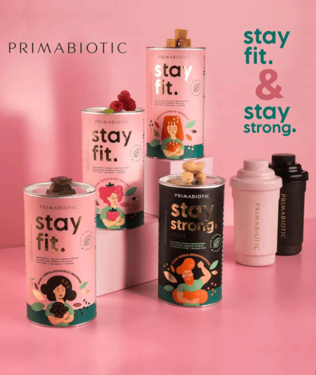 Stay Fit chocolate brownie flavor 500 g package from afar