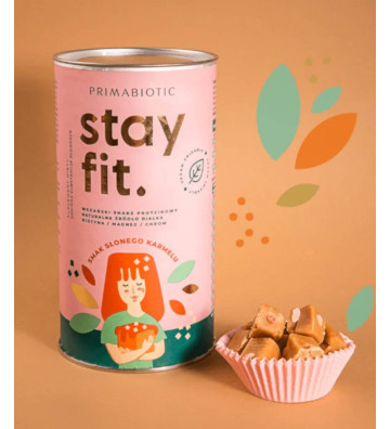 Stay Fit smak słonego karmelu 500 g opakowanie - wizualizacja