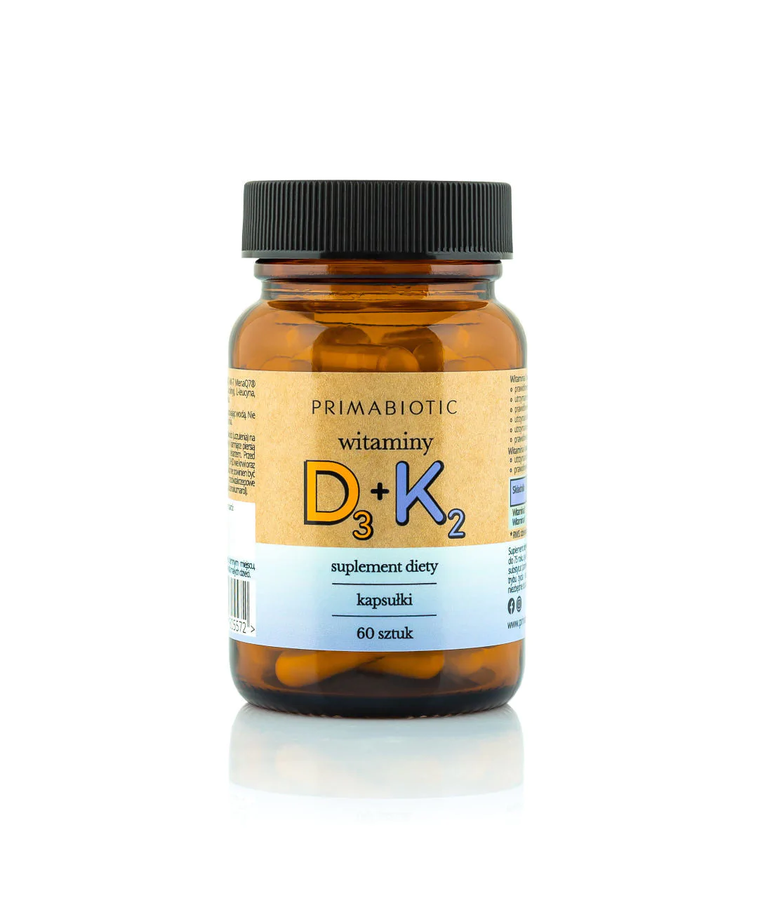 Witamina D3+K2 - kapsułki 60 kapsułek Witamina D3+K2 - kapsułki 60 kapsułek