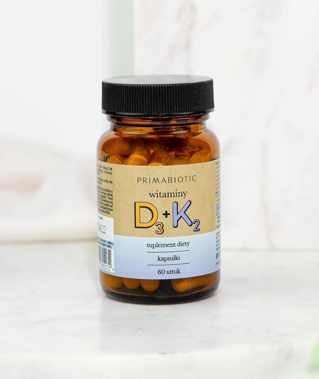 Vitamin D3+K2 - capsules 60 capsules package