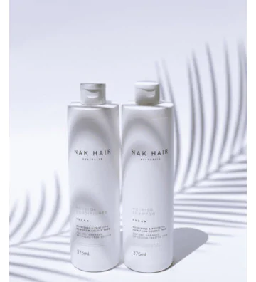 Nourish - szampon intensywnie nawilżający do włosów rozjaśnianych, suchych i zniszczonych 375ml - Nak Haircare 2
