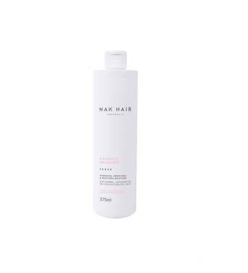 Hydrate - shampoo smooths and restores optimal moisture levels to frizzy, dehydrated and color-treated hair 375ml - Nak Haircare