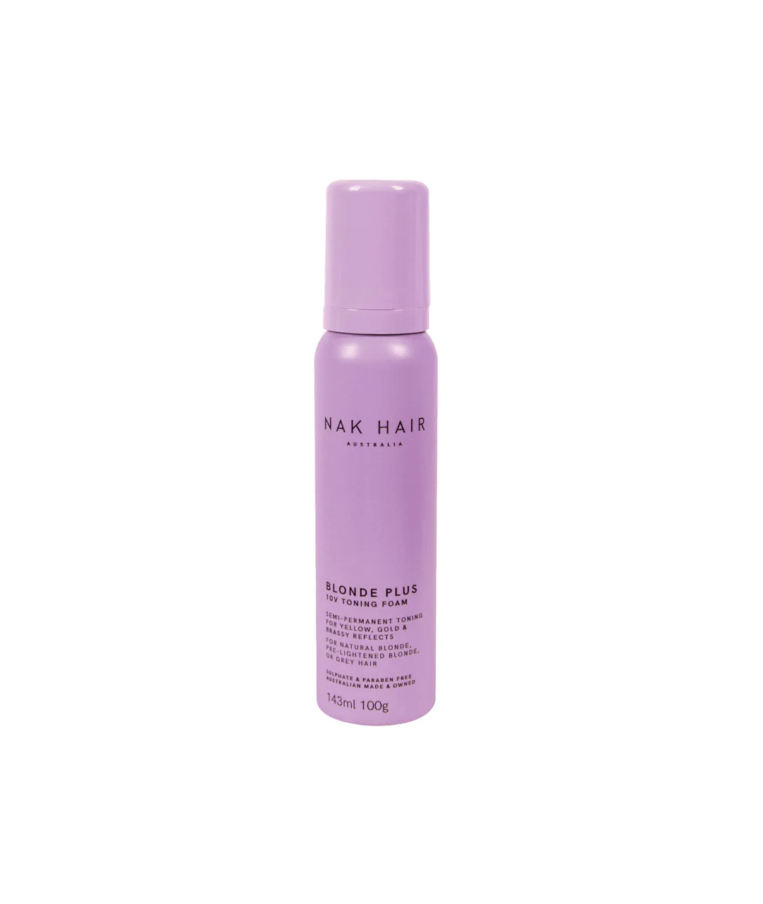 Blonde Plus 10V - toning mousse, created to control unwanted yellow and copper highlights 143ml