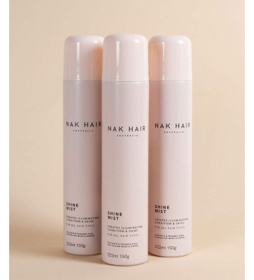 Shine Mist - lekka, odżywcza mgiełka, nadająca włosom zjawiskowego blasku 150g - Nak Haircare 2