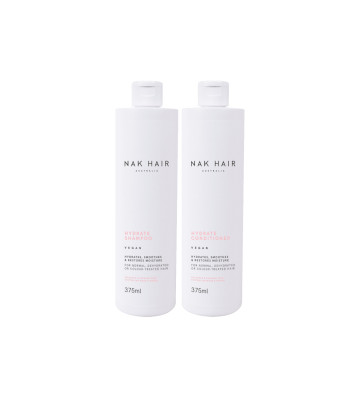 Hydrate - Strengthening and Smoothing Kit 375ml+375ml - Nak Haircare