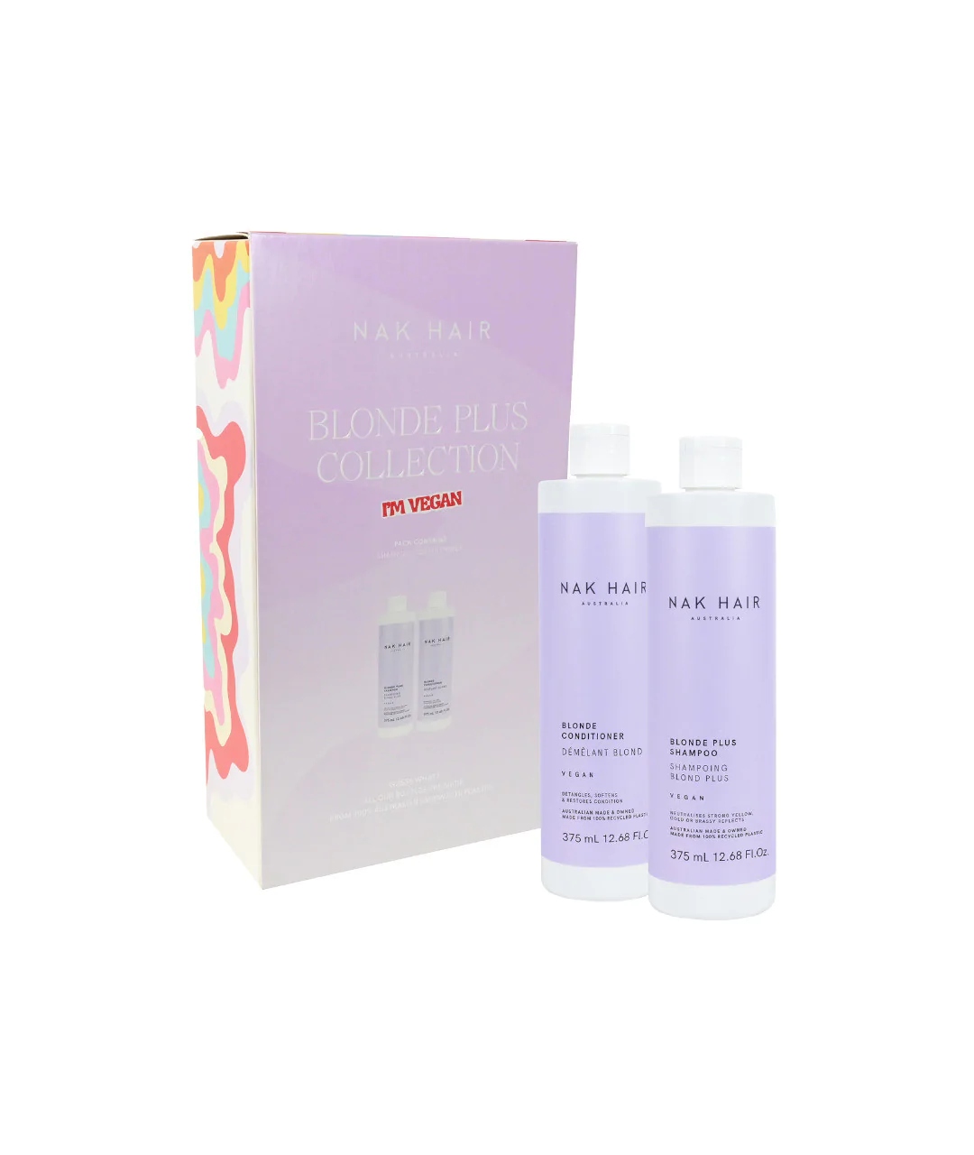 Blonde Plus - zestaw tonujący do włosów blond 375ml+375ml opakowanie