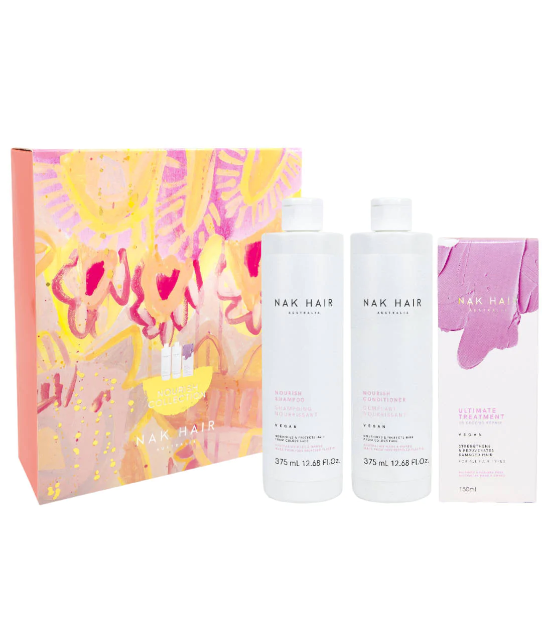 Norish - moisturizing and regenerating set 375ml+375ml+150ml package Norish - moisturizing and regenerating set 375ml+375ml+150ml package