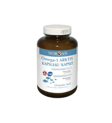 Omega-3 Arktis 120 kapsułek - Norsan 1