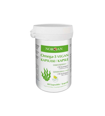 Omega-3 Vegan 80 capsules - Norsan 1