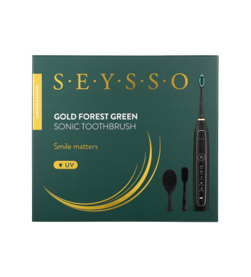 Gold Forest Green Sonic Toothbrush - Seysso 4
