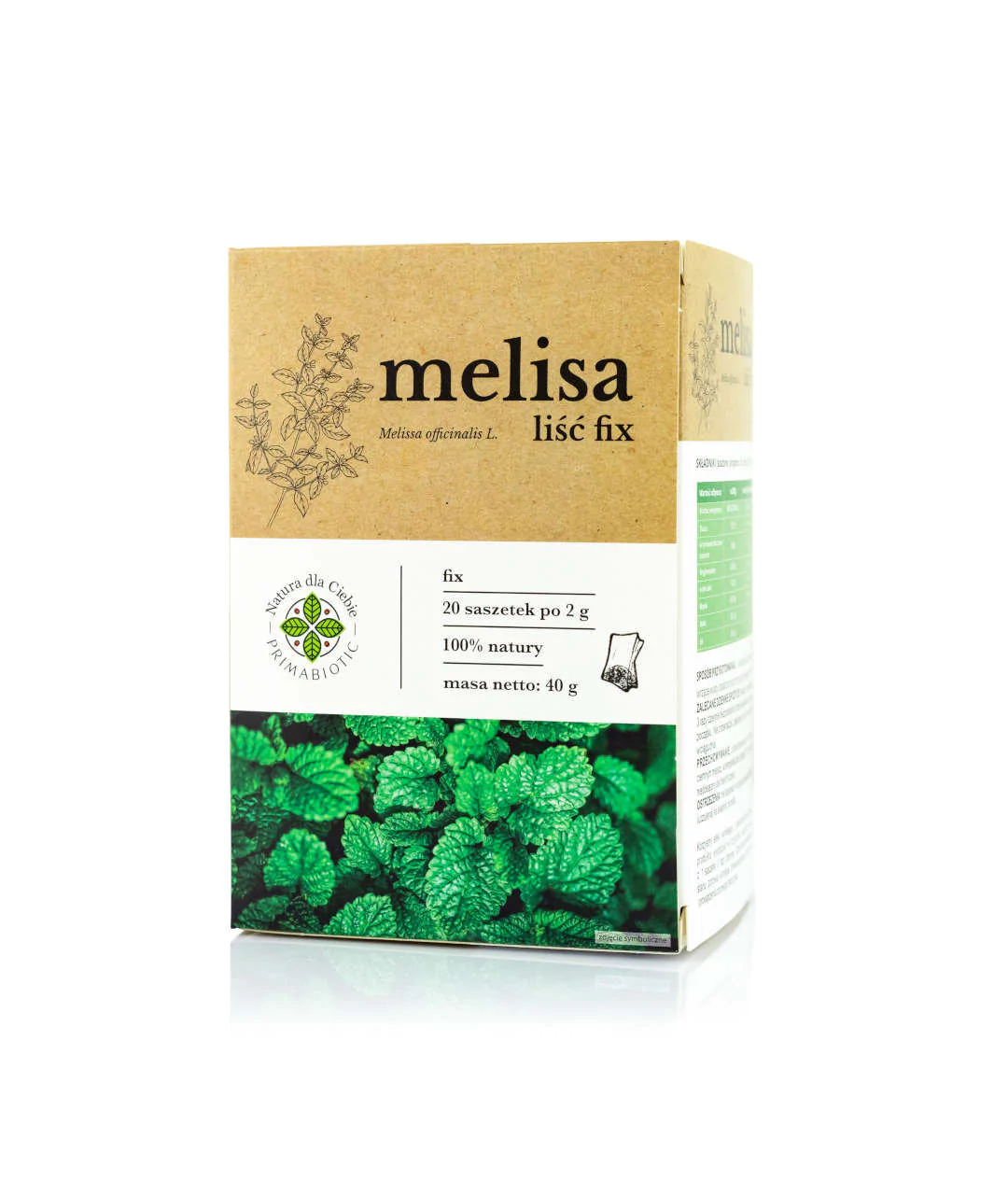 Melisa liść fix 20 x 2 g Melisa liść fix 20 x 2 g