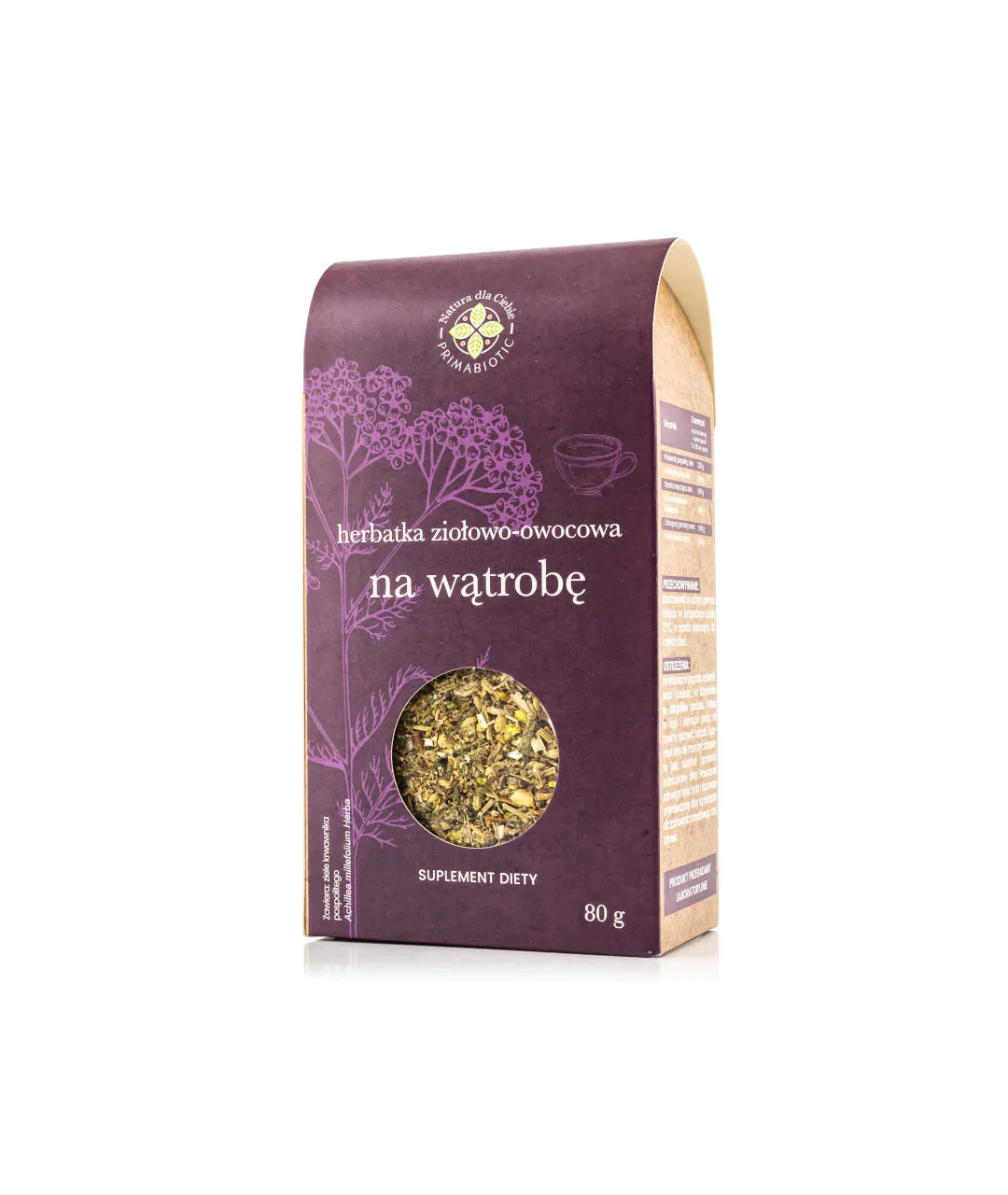 Herbatka ziołowo-owocowa na wątrobę 80 g Herbatka ziołowo-owocowa na wątrobę 80 g