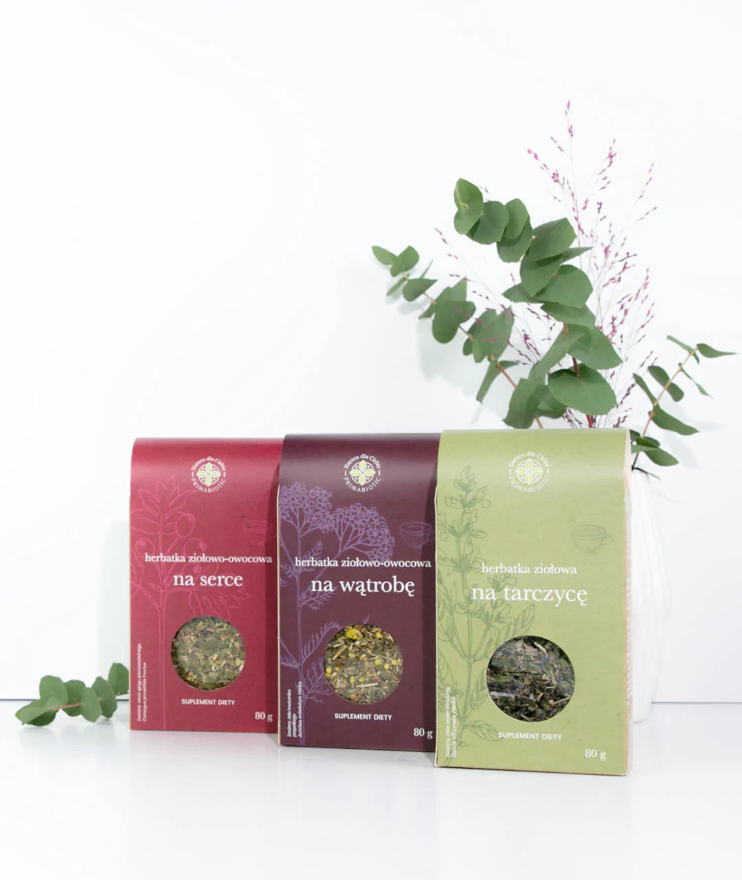 Herbatka ziołowo-owocowa na wątrobę 80 g opakowanie - wizualizacja