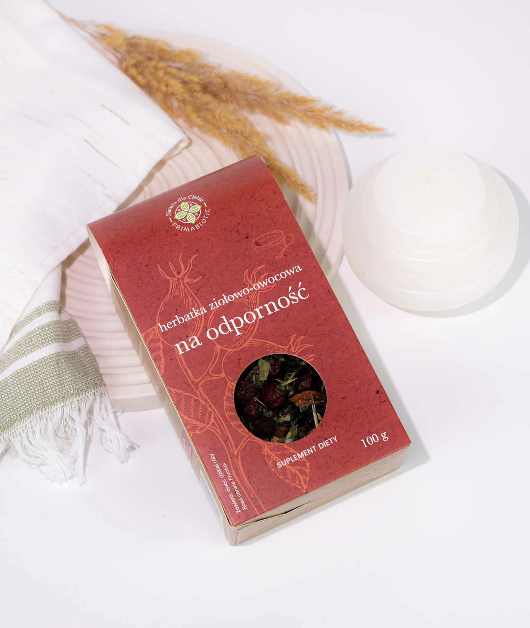 Herbatka ziołowo-owocowa na odporność 100 g opakowanie