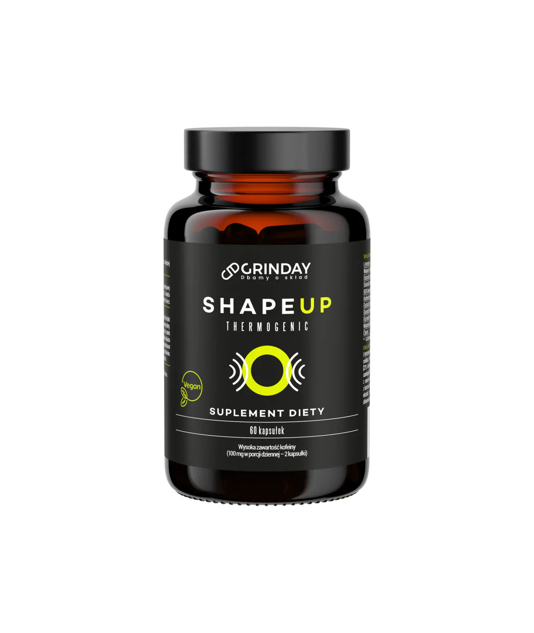 Grinday Shape Up Thermogenic - Thermogenic Fat Burner 60 Capsules.
