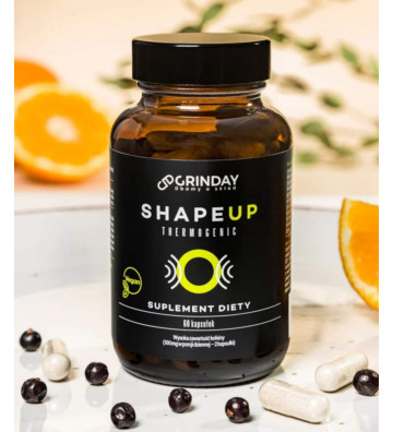 Grinday Shape Up Thermogenic - Thermogenic Fat Burner 60 Capsule Pack.