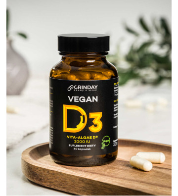Grinday Vegan D3 - Vegan vitamin D3 60 pcs. - Grinday 2