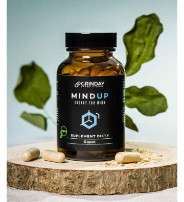 Grinday Mind Up Energy For Mind - Memory Concentration 60 Capsules pack - visualization