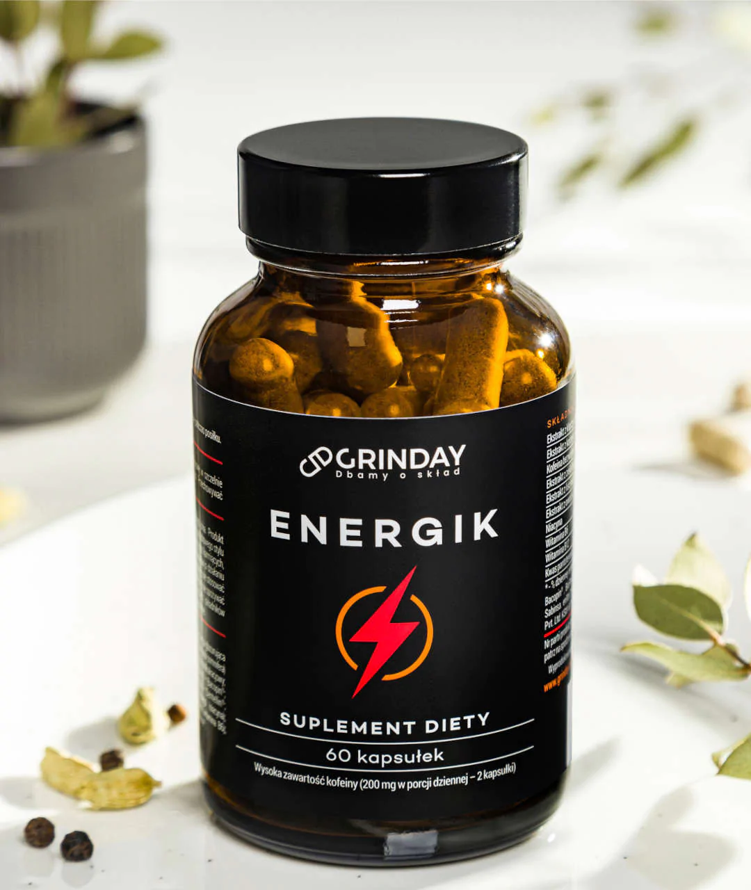Grinday Energik - Energy Boost 60 Capsules.