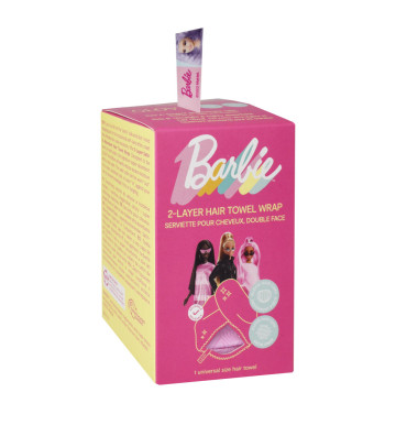 Double Sided Hair Wrap Sport&Satin - Double Sided Towel-Turban Barbie™. - Glov 3