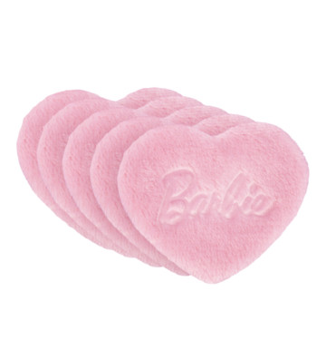 Heart Pads - Barbie™ reusable cosmetic pads. - Glov 1