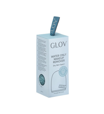GLOV Expert Dry Skin - Makeup remover glove for dry and sensitive skin packaging - visualization