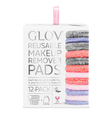 Starter Set - a set of 12 reusable cosmetic pads - Glov 3