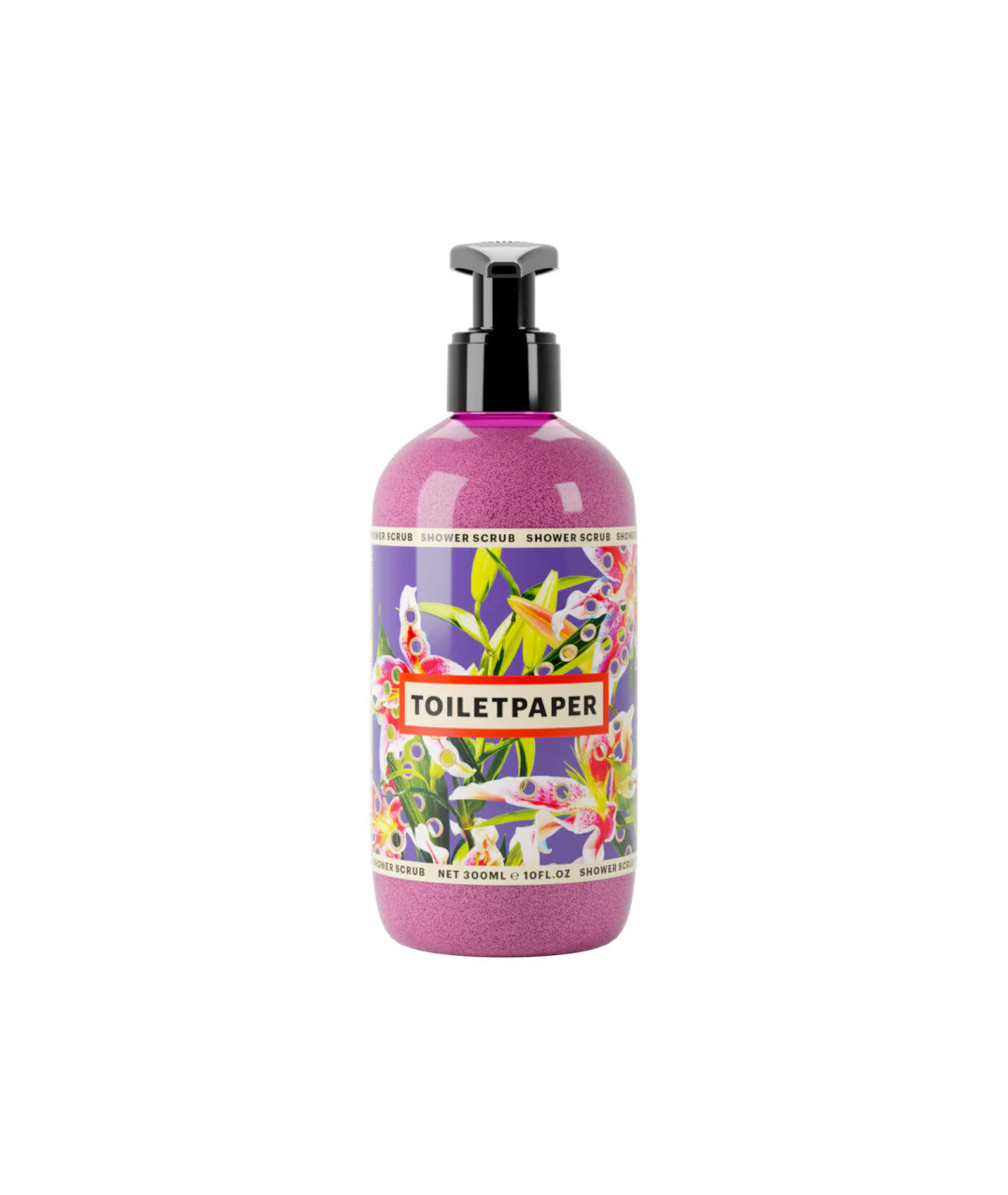 TOILETPAPER SHOWER SCRUB 300ml package from afar.