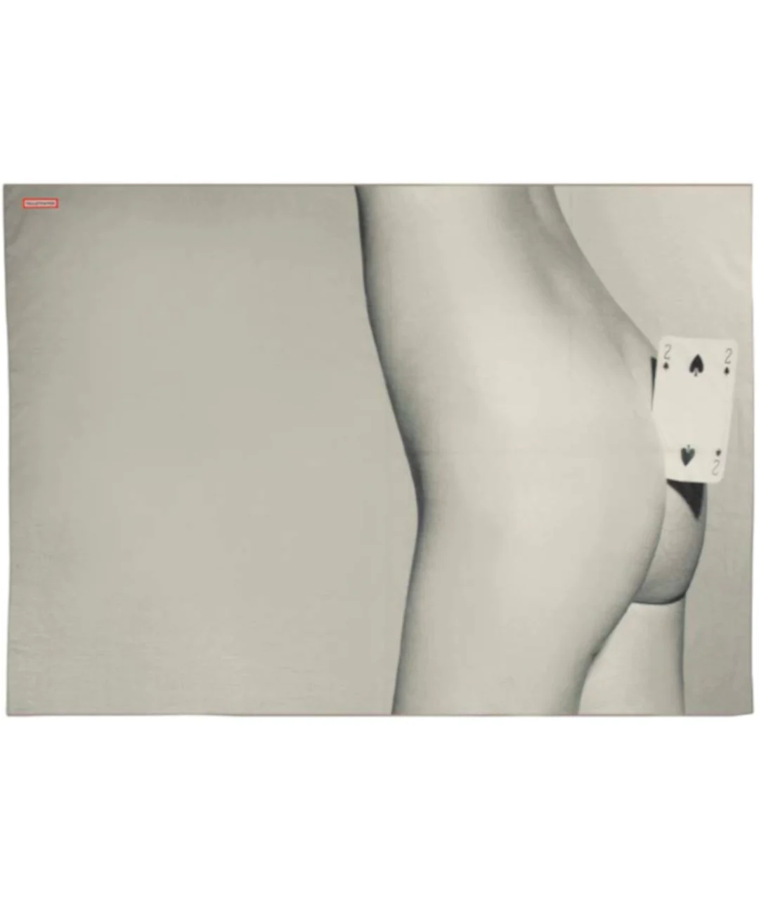 TOILETPAPER BEACH PAREO "TWO OF SPADES" 100x150cm