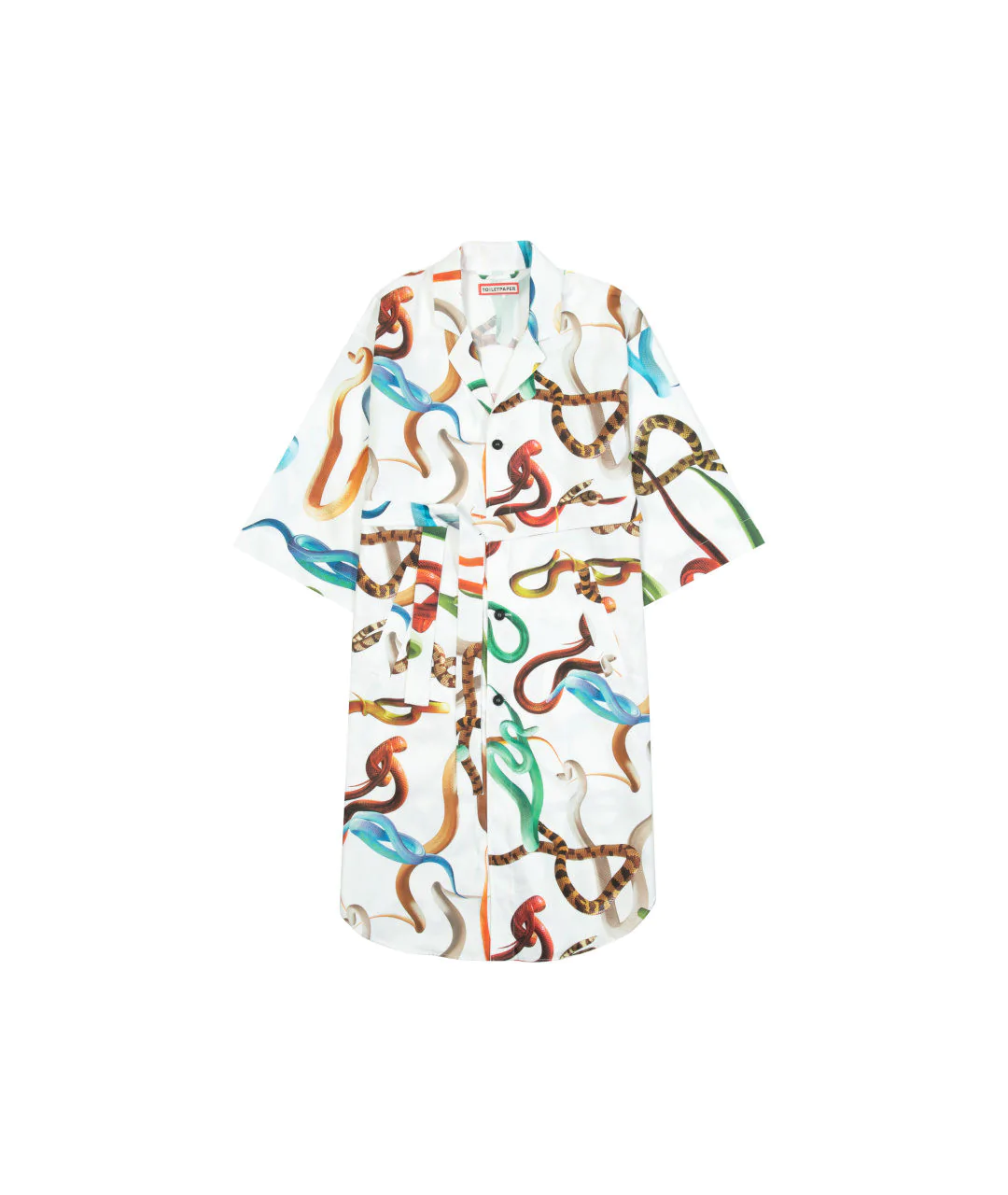 TOILETPAPER NIGHTGOWN "SNAKES/WHITE" S/M TOILETPAPER NIGHTGOWN "SNAKES/WHITE" S/M