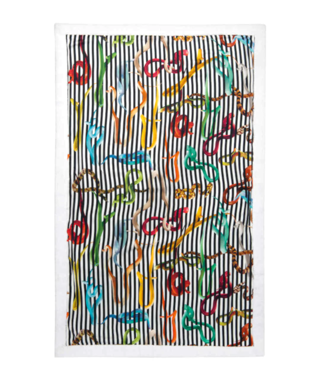TOILETPAPER DOUBLE BEACH TOWEL "SNAKES/STRIPED" 95x200cm opakowanie TOILETPAPER DOUBLE BEACH TOWEL "SNAKES/STRIPED" 95x200cm opakowanie