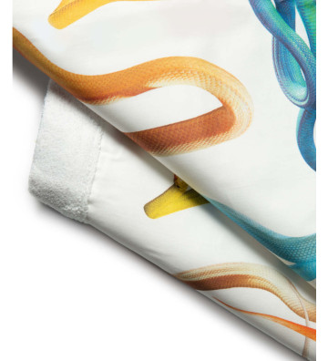 TOILETPAPER TWIN beach towel "SNAKES/WHITE" 95x200cm - Toiletpaper Beauty 2