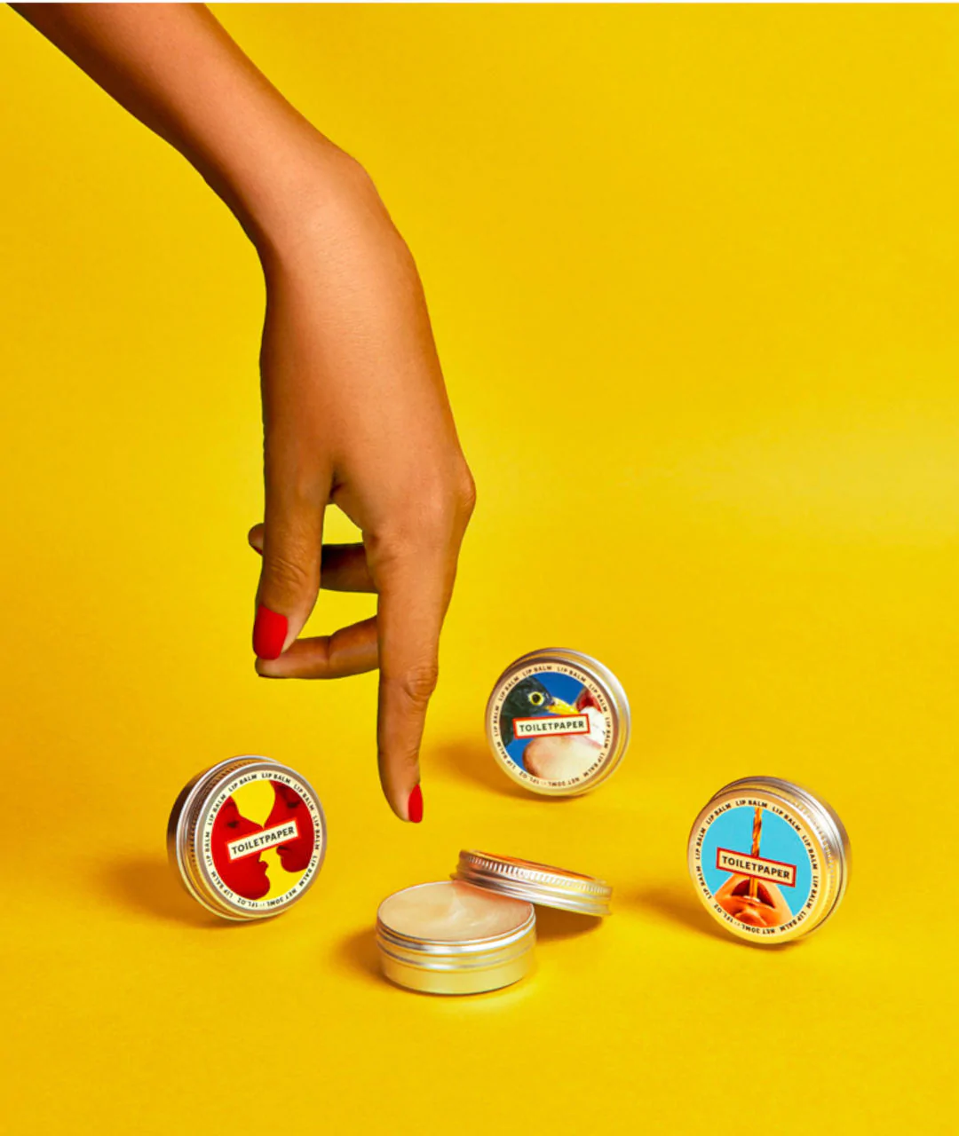 TOILETPAPER LIP BALM 30g "KISS" (Coconut) pack.
