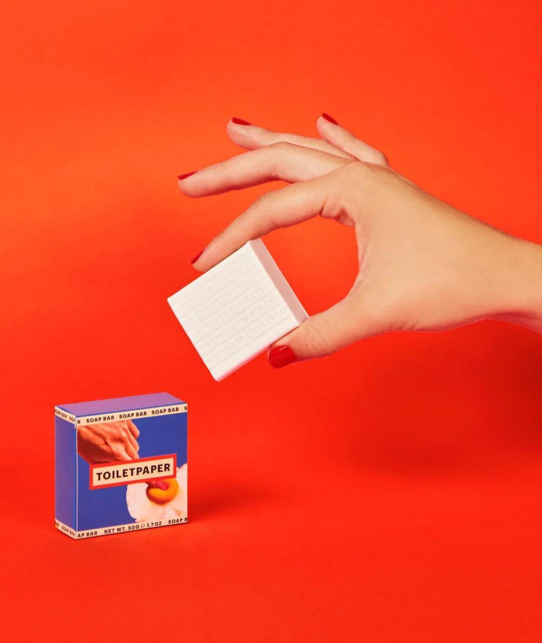 TOILETPAPER BAR SOAP 50g "EGG"  opakowanie - wizualizacja