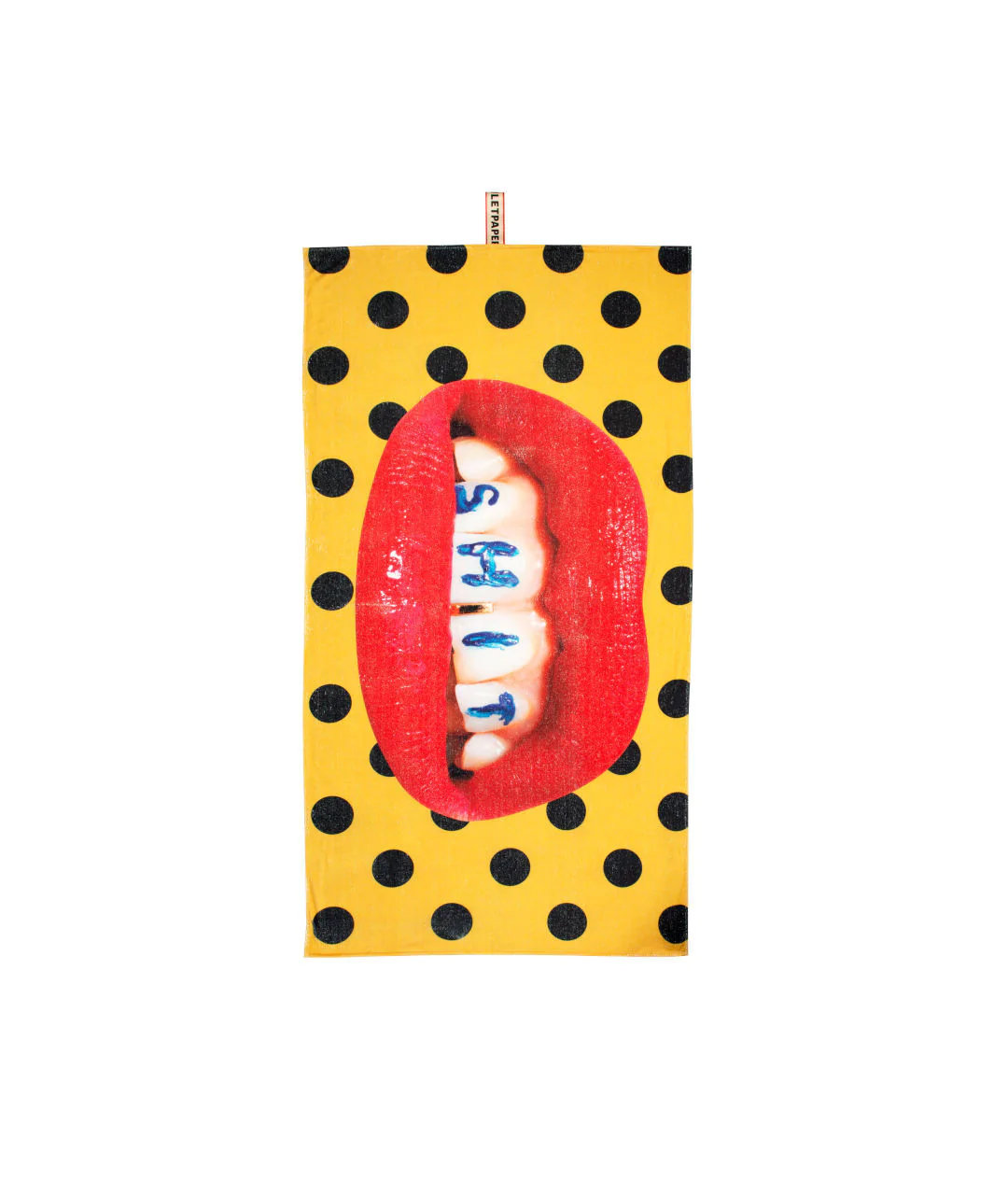 TOILETPAPER BEACH TOWEL "SHIT" 100x180cm  opakowanie z daleka