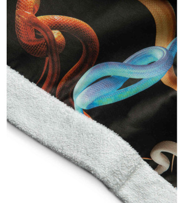 TOILETPAPER TWIN beach towel "SNAKES/BLACK" 95x200cm - Toiletpaper Beauty 4