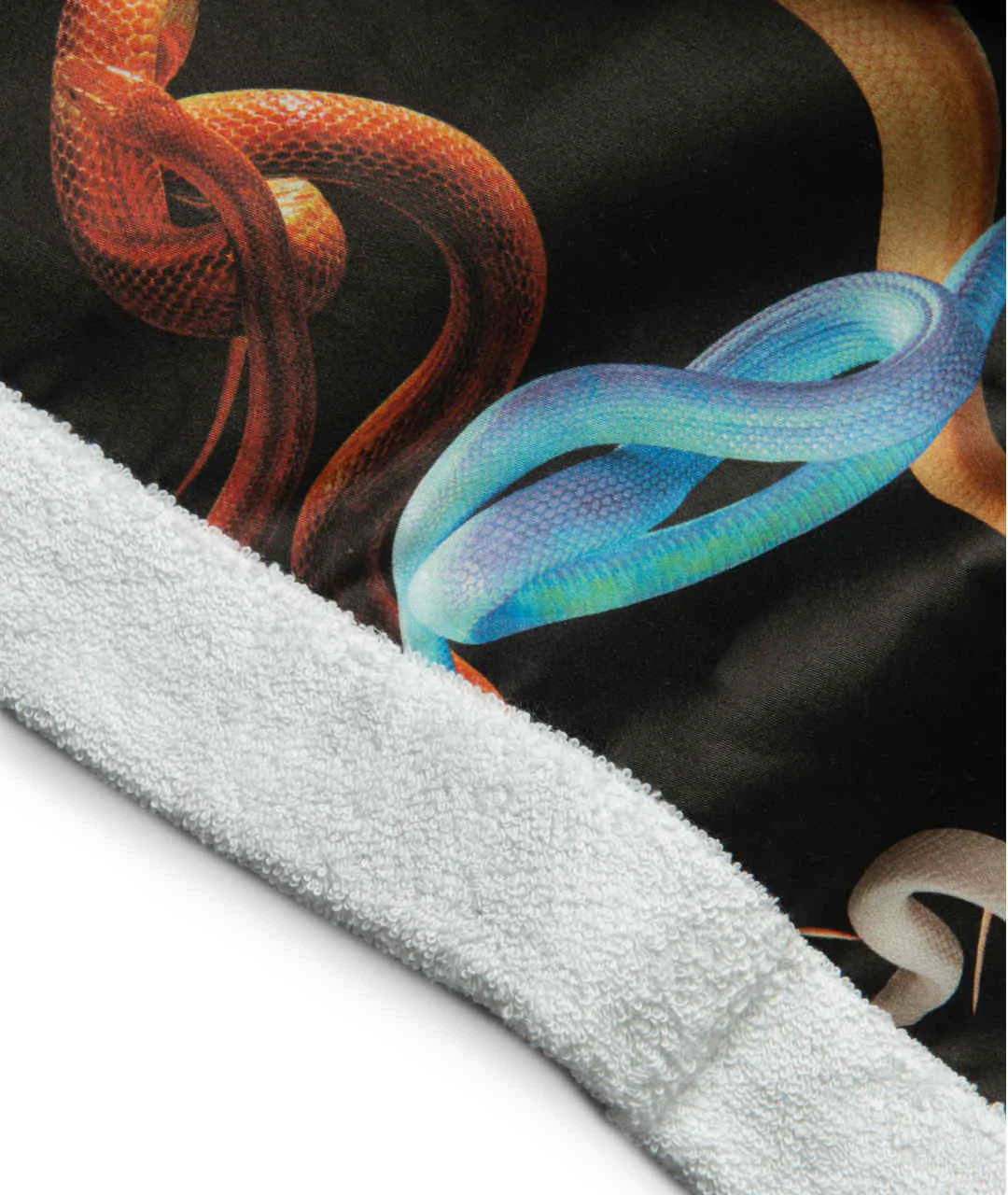 TOILETPAPER DOUBLE BEACH TOWEL "SNAKES/BLACK" 95x200cm  opakowanie